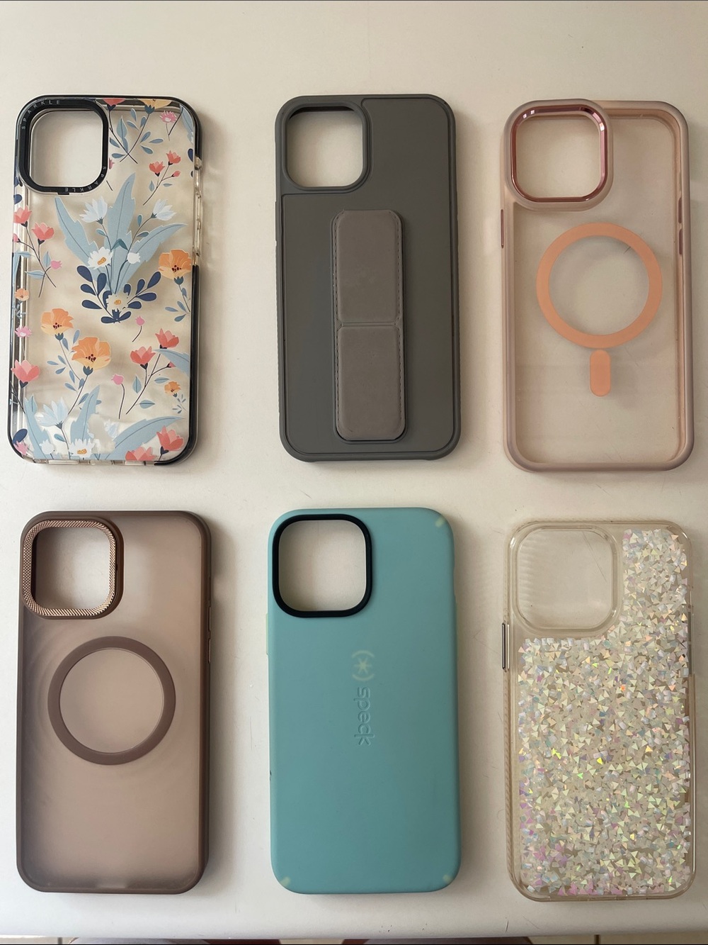Phone Case Bundle - Floral, Aqua, Rose Gold, Glitter & Matte Styles